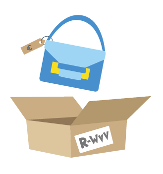 Liten pakke med veske