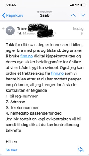 Mail med tilslag på bil.jpg